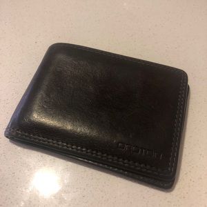 Oroton wallet brown leather